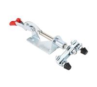 Tbest Pince à Bascule Double Tête, Force de Serrage de 45 Kg, Pince de Traction à Dégagement Rapide avec Pointe pour Atelier, Garage, Travail des Métaux, Travail du Bois