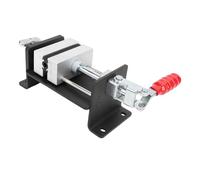 Tbest Pince D'é d'arbre de Club Outil de Retrait de Poignée en Caoutchouc en Aluminium Robuste Poignée Antidérapante Support Stable pour la Réparation de Regripping de Golf Noir