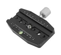 Tbest Pince de Fixation Rapide pour Appareil Photo, Alliage D'aluminium de Haute Précision, Siège Universel avec Deux Niveaux à Bulle pour Trépied de Style Arca, Accessoire de