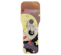 Tbest Planche de Virage de Patinage sur Glace, Panneau de Virage en Plastique de stabilité Portable pour la Pratique du Bilan de Patinage Artistique (Astronaute)