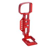 Tbest Plaque de Support en L à Dégagement Rapide, Support de Poignée D'appareil Photo Rouge Mat Compatible avec A6000 ILCE 6000 sans Miroir, Alliage D'aluminium de qualité