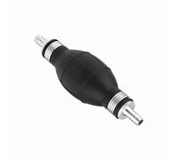 Tbest Pompe à Main de Transfert de Carburant en Caoutchouc, Accessoire D'ampoule D'amorce de Ligne de Ravitaillement Sous Vide Robuste pour Huile de Moteur de Bateau Marin Durable Noir (10mm)