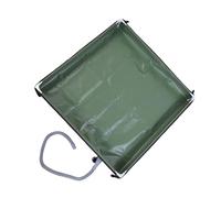 Tbest Portable Shower Pan with Drain Pipe, 80x80cm (OD Green 80x80x10cm /
