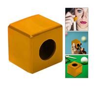Tbest Porte-Craie de Billard, Housse de Protection pour Queue de Billard, avec Ajustement sécurisé, Lubrification de la Pointe sans Gâchis pour Les Joueurs de (Yellow)