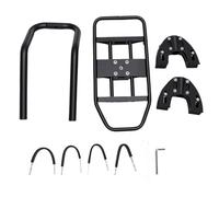 Tbest Porte-vélos Arrière capacité 50 Kg Réglable 32-42 Cm Aluminium | Alliage D'aluminium, Porte-bagages, Panneau, Vélos de Montagne et de Route, Camping, Déplacements Domicile-travail,