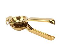 Tbest Presse-agrumes en Acier Inoxydable avec Long Manche (GOLD) | Poignée ergonomique, Conception permettant d\'économiser du travail, Pressage facile des fruits, Convient au citron, aux