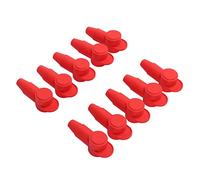 Tbest Protecteur de Couvercle de Terminal en Silicone, 10 Pièces, pour Batterie, Alternateur, Goujons de Solénoïde, Protection de Fil, Anti-Durable, Rouge 10 2awg