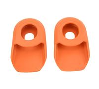 Tbest Protecteur de Couverture de la Manivelle de Vélo 2pcs (Orange)