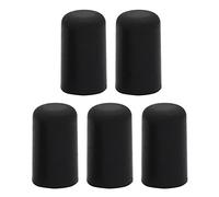 Tbest Protecteur de Pointe de Violoncelle en Caoutchouc Noir, Accessoire Antidérapant pour un Jeu sécurisé et la Protection des Instruments, 5 Pièces