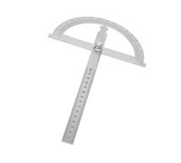 Tbest Rapporteur D'angle en Acier Inoxydable avec écrou de Verrouillage | Acier inoxydable durable, plage de 0 à 180 degrés, mesure avec règle, facile à lire, fonction de recherche d\'angle