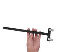 Tbest Règle d'arc en T en Acier Inoxydable, Règle de Hauteur de Renfort de Tir à l'arc avec échelle Précise pour Accessoires de Configuration d'arc Classique et composé (Black)