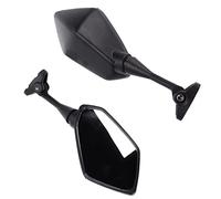 Tbest Rétroviseurs de Moto Gauche Droite de Remplacement de Miroir en Verre ABS en Aluminium de Haute qualité pour CBR600RR CBR1000RR CBR250R 250R VTR1000 GT Série Noir Paire