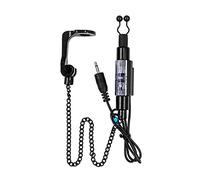 Tbest Réveil de Touche de Pêche avec LED et Contrepoids en Métal, Alarme de | 2.5mm plug, 8.6in length, carp fishing tackle, night fishing gear, metal construction