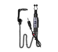 Tbest Réveil de Touche de Pêche avec LED et Contrepoids en Métal, Alarme de | 2.5mm plug, 8.6in length, carp fishing tackle, night fishing gear, metal construction