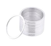 Tbest Rondelles de Pédalier de Vélo en Alliage D'aluminium 15 Pièces, Joint D'espacement Léger pour Moyeu de Volant D'inertie de Vélo et Axe BB, avec 3 Couleurs (SILVER)