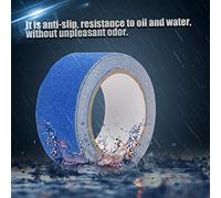 Tbest Ruban Non gaspillé Très Durable pour la sécurité des étapes D'escalier, coloré PVC Adhesive Floor Ruban pour Restaurant, Hôpital, 5mx5cm (Blue)