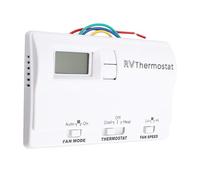 Tbest RV Digital Thermostat Wall Murged Refroidissement avec 3 Modes de Réglage pour le Matériau Compatible 83303362 ABS (WHITE)