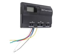 Tbest RV Digital Thermostat Wall Murged Refroidissement avec 3 Modes de Réglage pour le Matériau Compatible 83303362 ABS (BLACK)