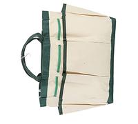Tbest Sac à Outils de Jardin avec 9 Poches, Rangement en Tissu de Bœuf Robuste pour Sécateurs, Pelles, Râteaux, Support de Fournitures de Jardinage Portable avec Bandes élastiques