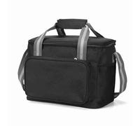 Tbest Sac Isotherme 15l Portable isolé étanche pour Camping Plage Pique-Nique Barbecue 15 litres avec Bandoulière Plusieurs Poches Tissu Easy Ox (Black)