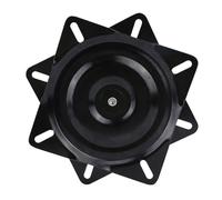Tbest Siège Pivotant Robuste à Rotation à 360 Degrés avec Roulement à Billes pour Bateau, Tabouret Rotatif pour Meubles de Yacht, Acier laminé à Froid, 7 Pouces, Noir