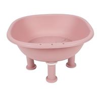 Tbest Sitz Siège de bain en plastique antidérapant avec trou de suspension pour soins post-partum et hémorroïdes Rose