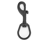 Tbest snap plongée, Crochet de Plongée sous-Marine, Acier Inoxydable Double Fini Boulon Snap Crochet Pivotant Eye Snap Crochet Kit Plongée sous-Marine Accessoire (100mm-Noir)