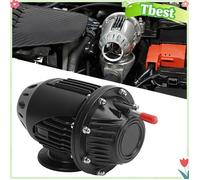 Tbest Soupape de soufflage Valve de soufflage Turbo universelle en aluminium, accessoire de Modification auto d'echappement Noir