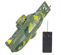Tbest sous Marin RC, Vert Modèle de Jouet sous Marin À 6 Canaux Mini Télécommande Simulation Telecommande pour Les Enfants