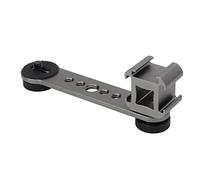 Tbest Stand Microphone Alliage Aluminium-Adaptor-Adaptor Triple Cold Shoe Extension Bracket for Trépied Monopod Stabilising Outdoor Outdoor (Gris foncé)