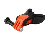 Tbest Support Buccal Universel, Support D'embout Buccal, de Caméra, Canal d'air Ergonomique, Lanière de Cou Flottant en Silicone avec Vidéo de Surf Stable