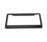 Tbest Support de Cadre de Plaque d'immatriculation de Voiture en Acier Inoxydable, 2 Pièces, Ajustement Universel pour la Plupart des Véhicules, Norme OE, Revêtement en Poudre Noire, Résistant aux