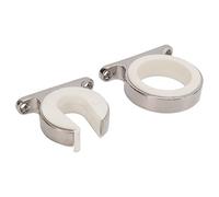 Tbest Support de Canne à Pêche pour Rangement Horizontal, Acier Inoxydable | Ajustement universel pour marine, camion, camping-car, facile à installer, conception peu encombrante, options de montage