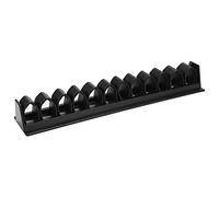 Tbest Support Horizontal pour Fouet, Fixation Murale Sécurisée pour | Plastique durable, installation facile, économise de l\'espace, peut contenir 12 fouets