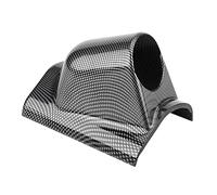 Tbest Support Universel de Support de Dosette de Montage sur Pilier de Jauge de Compteur de Sport de Course Robuste Simple Double Triple Trous en Plastique ABS Fibre de Carbone pour (Trou unique)