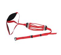 Tbest Système de Bande d'assistance de Traction Réglable pour l'Entraînement en Force, Résistance de 240lb, 8 Bandes en Latex, Entraînement de Gymnastique à Domicile Rouge (rouge)
