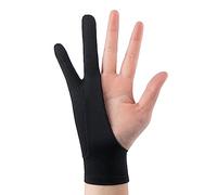 Tbest Tablet Drawing Glove, Anti Smudge 2 Finger Design (L)