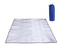 Tbest Tapis de Camping Ultraléger, Couverture de Pique-Nique, Matelas de Plage, Tapis de Couchage en Feuille d'aluminium, en Mousse Eva pour Camping en Plein Air, Randonnée Voyage (1m)