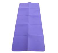 Tbest Tapis d'exercice Pliable TPE Tapis de Fitness D'entraînement Portable avec Surfaces Antidérapantes Double Face pour Le Yoga, Le Pilates, Le Bureau, la Sieste, Les (183 * 80 * 0.8)