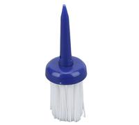 Tbest Tees de à Brosse, en Plastique, à Faible Résistance et à Friction Réduite, Hauteur Constante, Lot de 10, pour Une Distance Accrue Lors de L'entraînement au Driver. (Bleu avec Fourrure Blanche)