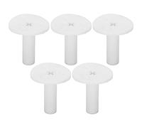 Tbest Tees en Caoutchouc pour Tapis d'entraînement de Conduite, 5 Pièces, Base de 50mm de Large avec Rebond Automatique à 90 °, Support de Tee Stable pour l'entraînement Intérieur/extérieur