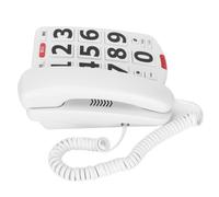Tbest Téléphone à grosses touches Téléphone fixe filaire à gros boutons avec gros boutons faciles à lire et sonneries super