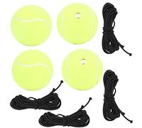 Tbest Tennis élastique avec élastique, Ensemble de 4 Pièces, Caoutchouc à Rebond élevé pour l'entraînement Sportif, pour Débutants, Usage Domestique
