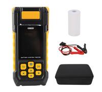 Tbest Testeur de Batterie 12 V Analyseur de Batterie Numérique Charge Conductance Automobile Imprimante Intégrée Protection de polarité Inversée Multilingue pour Système de Voiture 12