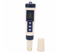 Tbest Testeur de qualité Numérique 5-en-1 avec écran LCD rétroéclairé | Measures , EC, Salinity, Temperature, , Portable for Aquarium Pool Hydroponics