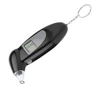Tbest Testeur D'haleine D'alcool avec écran LCD Numérique, Analyseur de Porte-clés Portable pour les Conducteurs et les Fêtards, Noir 112mm, 10 Pièces (Livré avec 20 buses respiratoires)