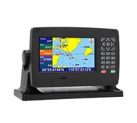 Tbest Traceur de Cartes GPS, Transpondeur de Navigateur Satellite avec Antenne GNSS, Système à Double Carte IPX6 pour Bateau Marin