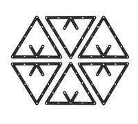 Tbest Triangle de Billard avec Design Triangulaire pour Tables de Pool | Plastique résistant, Gain de temps lors de la mise en place, Idéal pour les salles de billard, Minimise l\'usure des nappes