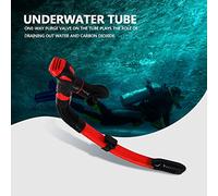 Tbest Tube DE Respiration Flexible en Silicone avec Une Vanne Propre pour la Plongée en Apnée à Plongée en Apnée Conception DE Top DRI (Rouge)