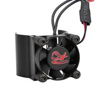 Tbest Ventilateur de Refroidissement, radiateur à Dissipation Thermique en Alliage d'aluminium 540/545/550 avec Ventilateur de Refroidissement Unique pour 1/10 RC Hobby Model Ca(Noir